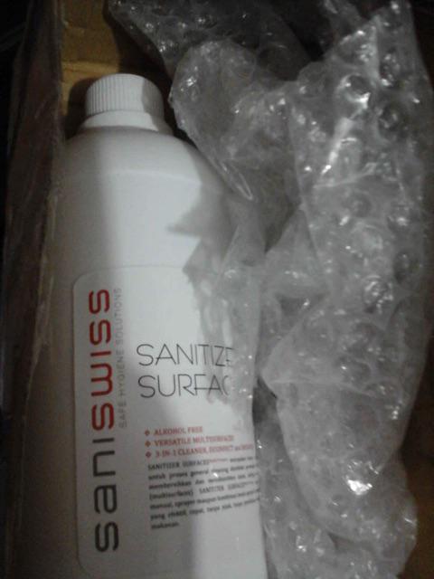 Saniswiss Disinfectant 1 Liter Original ( Free Botol Spray 500 Ml ) Saniswiss Disinfektan