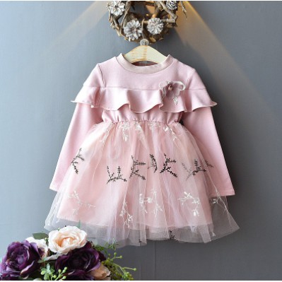 LittleAaron DRESS CLAIRE BRANCH EBV Baju Dress Anak Perempuan Import 6 bulan - 4 Tahun