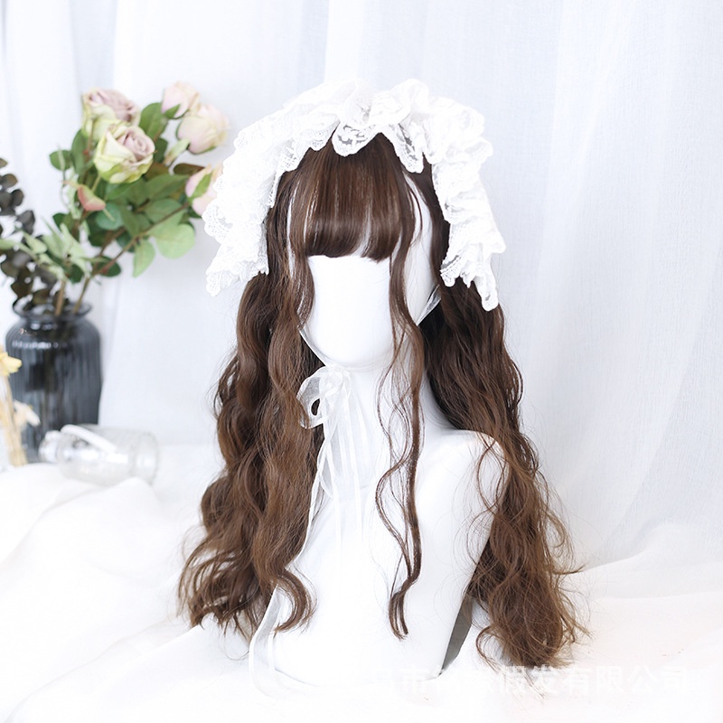 WDA-30 wig daily jepang korea kpop panjang mermaid curly natural rambut palsu