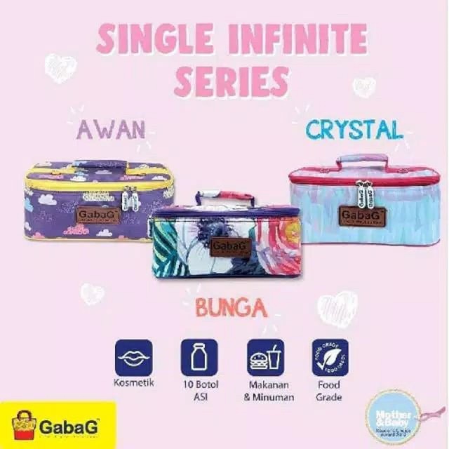 GABAG Cooler Bag Single Infinite Series (Tas Penyimpan Pendingin ASI) - JB