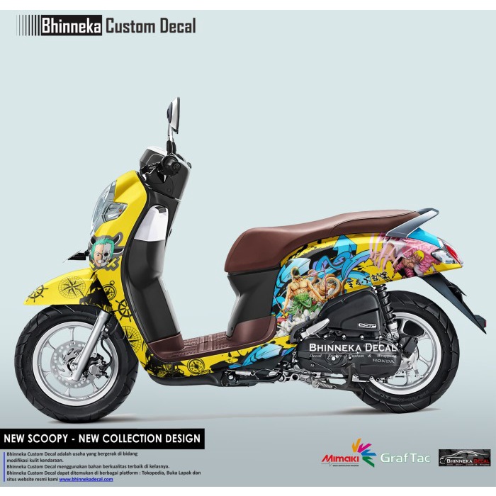 Decal Stiker HONDA NEW SCOOPY ONE PIECE
