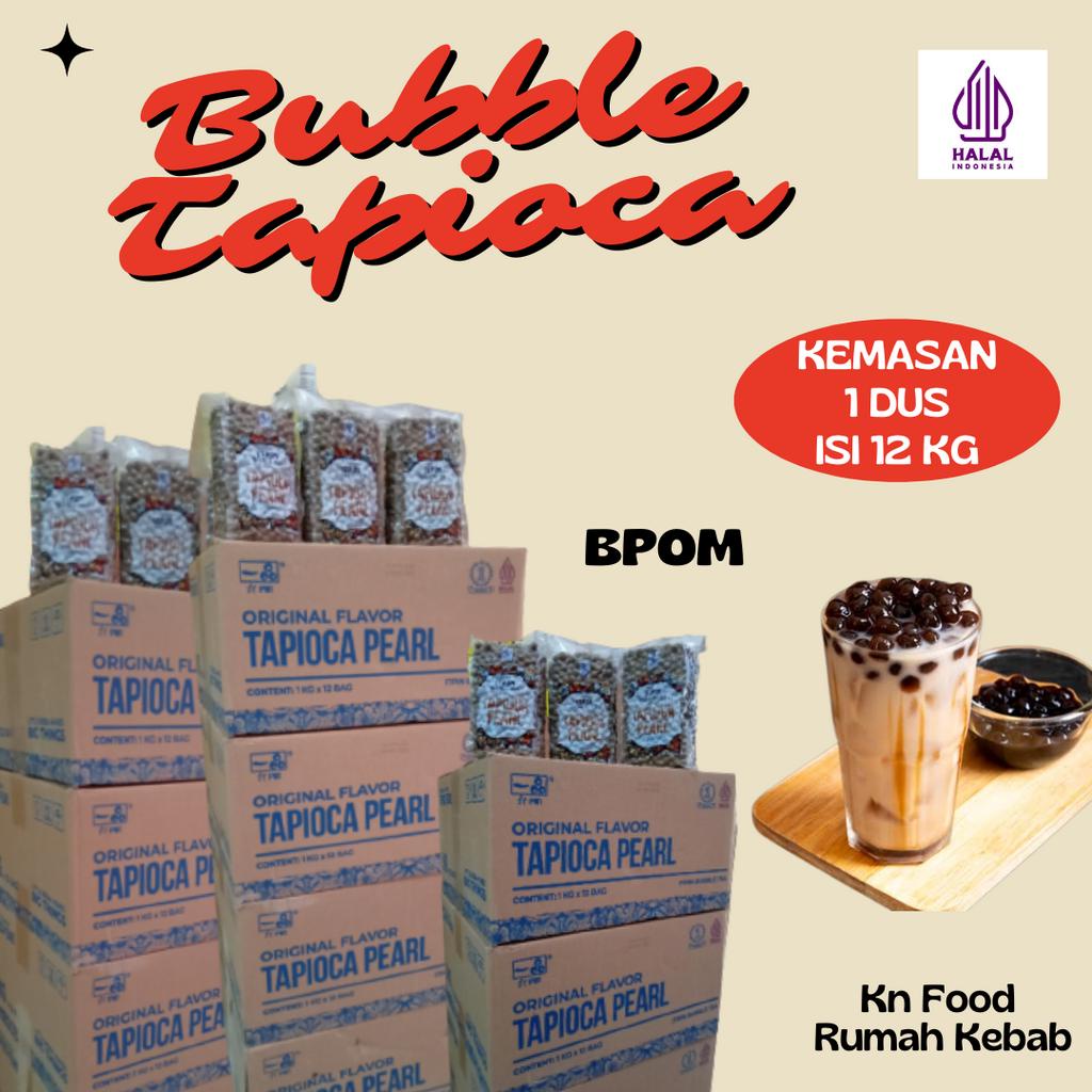 

Bubble Tapioca Pearls 1 dus kemasan 12 kg -Bubble 1 DUS 12kg - KHUSUS GOJEK