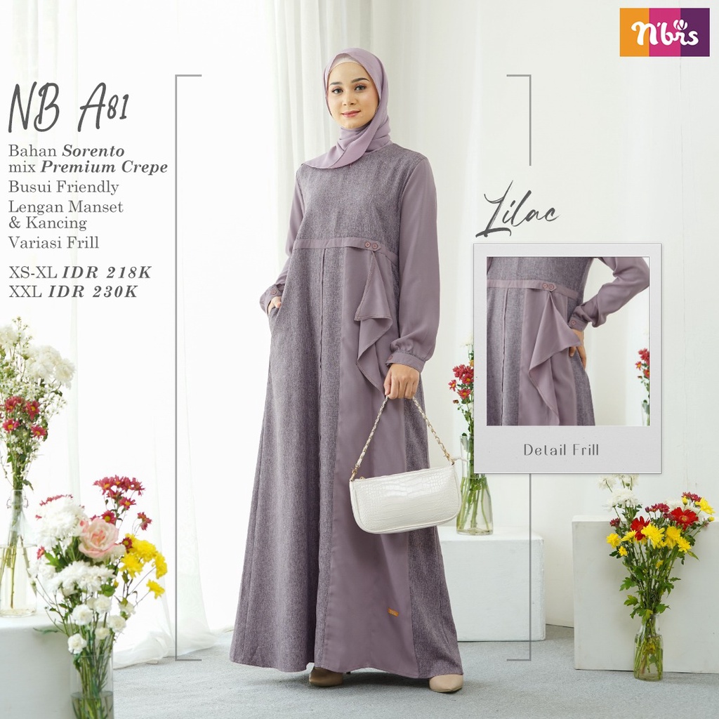 NIBRAS GAMIS REGULER NB A81 TERBARU | NIBRAS | GAMIS REGULER