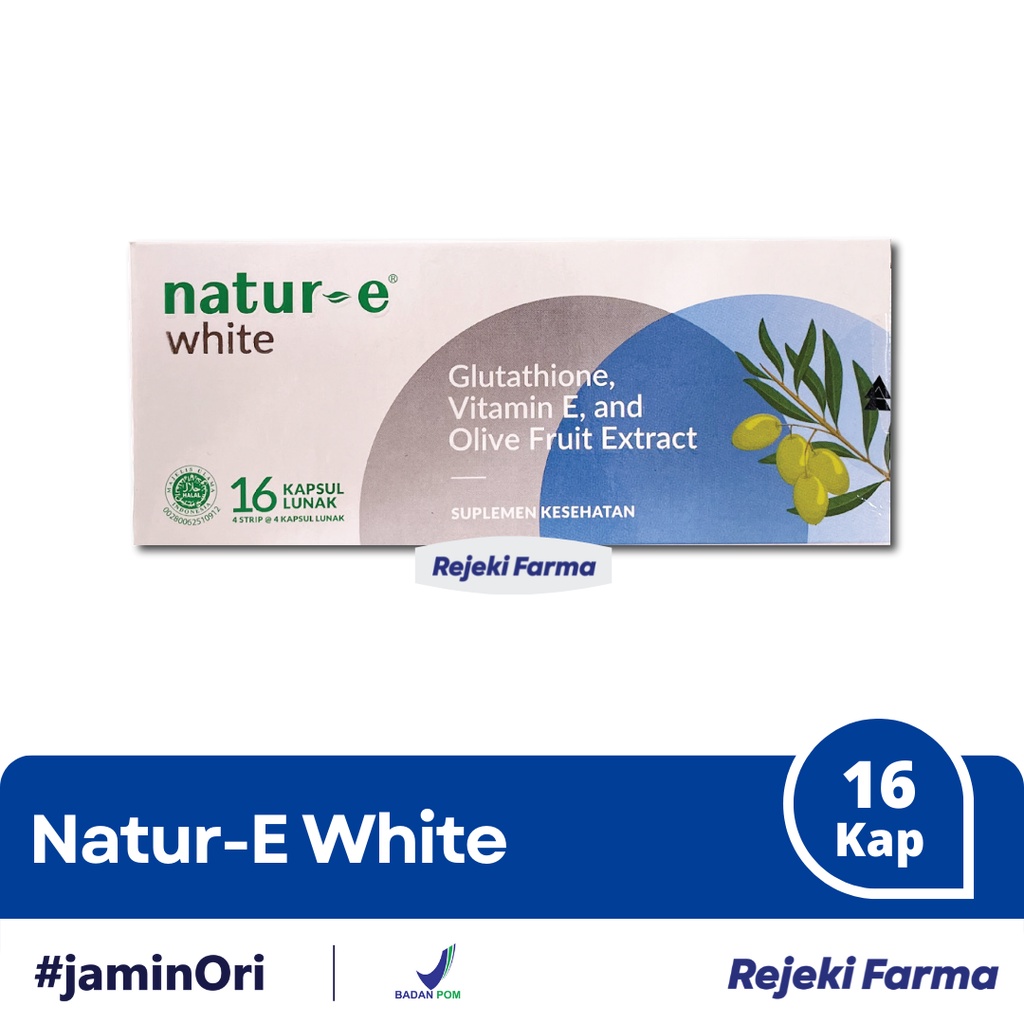 Natur-E White 1 box isi 16 kapsul lunak (softgel) - NaturE Putih