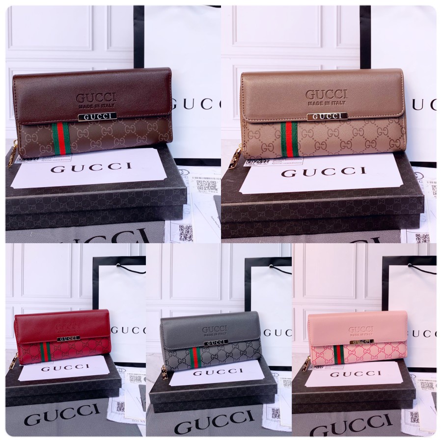 Dompet GU**I PLAT BESI PREMIUM FREE BOX + PAPERBAG