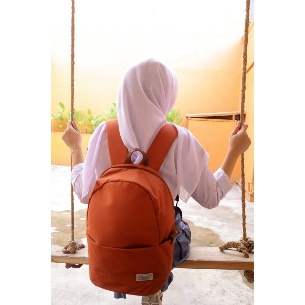 Escortbags Water Resistant Backpack - Tas Ransel Sekolah Tas Laptop Wanita - Masuk Laptop 14inch