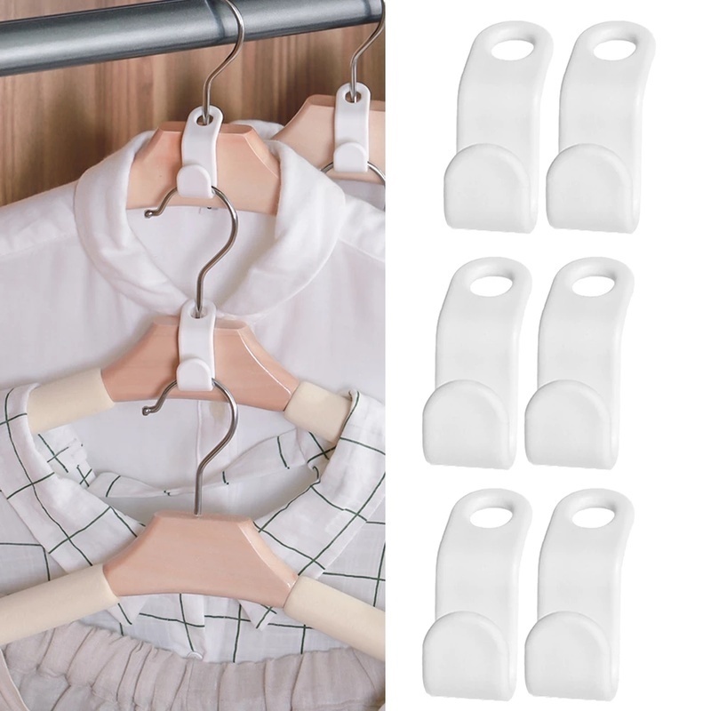 6pcs / Set Kait Gantungan Pengering Bahan Plastik Transparan Anti slip Tahan Angin