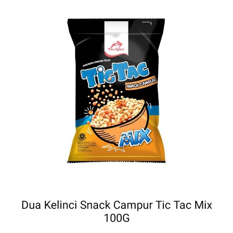 

dua kelinci snack campur tic Tac mix 100gr