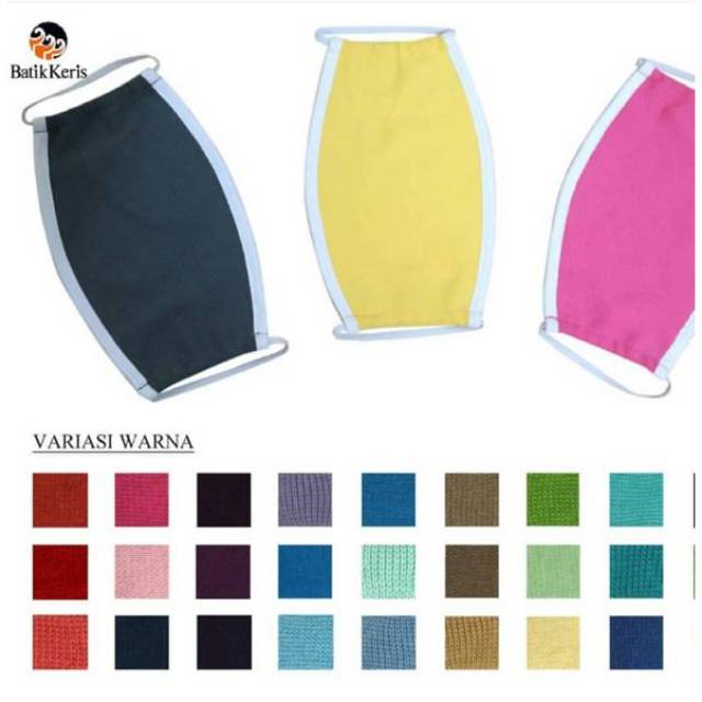 Masker Kain Batik Keris Tebal READY
