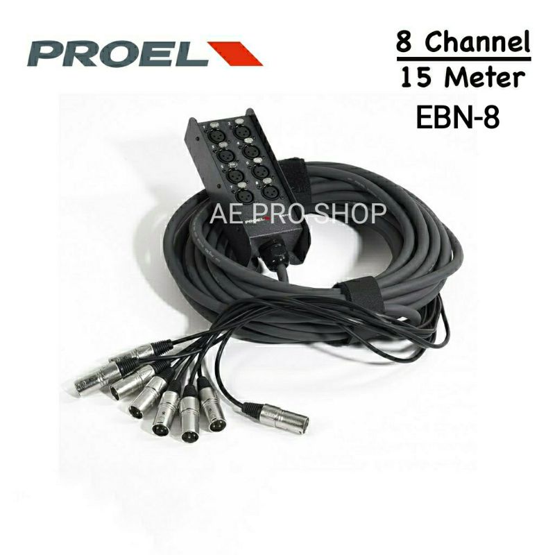 Snake Kabel 8Channel 15 Meter EBN-8 PROEL ORIGINAL