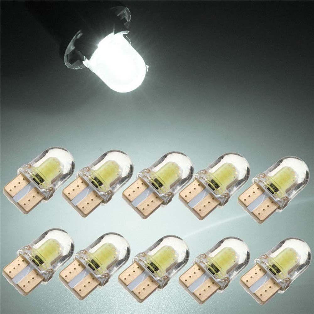 Lanfy Lampu LED COB Mobil Universal Super Terang 4lampu Sein SMD T10 DC 12V