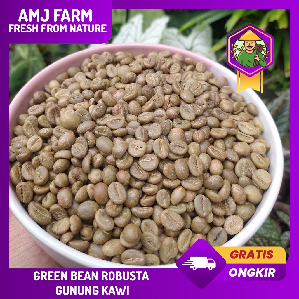 Jual Premium Quality Kopi Robusta Mentah Green Bean 1 Kg Biji Kopi Pilihan Amj Farm Shopee 4422