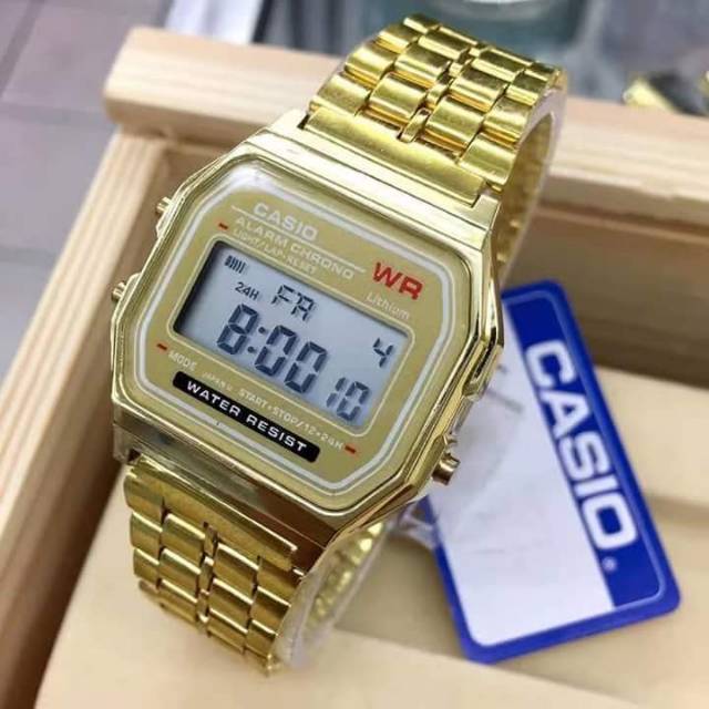 Jam Tangan Pria Wanita Unisex Casio Digital Rantai Kotak F91W