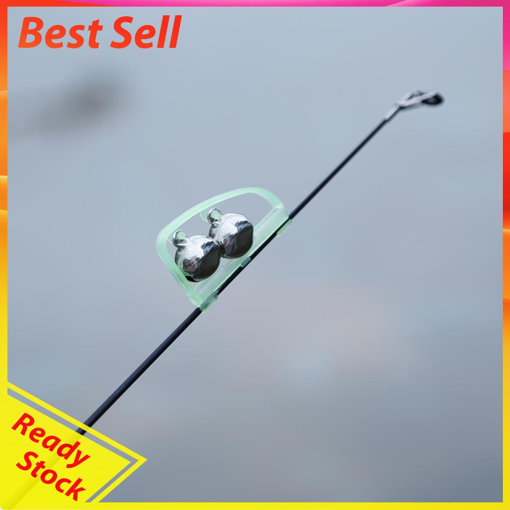 10pcs/Set Luminous Twin Bells Fishing Bite Alarms Portable Fishing Tackle