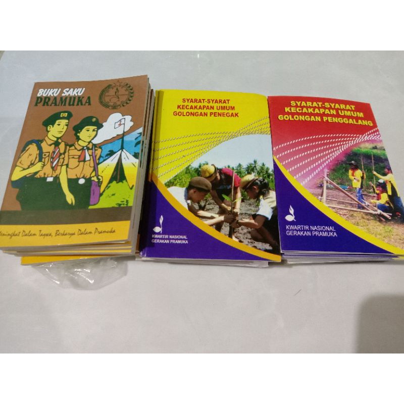 BUKU SKU PRAMUKA/PENEGAK/PENGGALANG/SIAGA/ BUKU SAKU/PERLENGKAPAN PRAMUKA