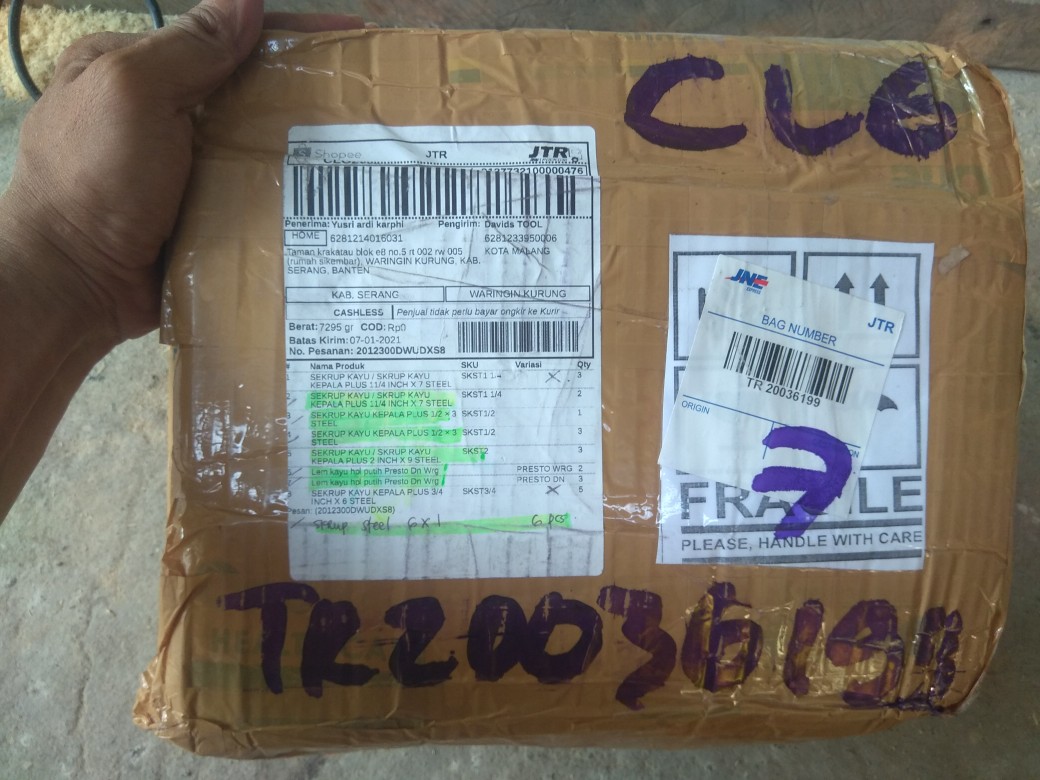 Sekrup Kayu / Skrup Kayu Kepala Plus 2 Inch X 9 Steel