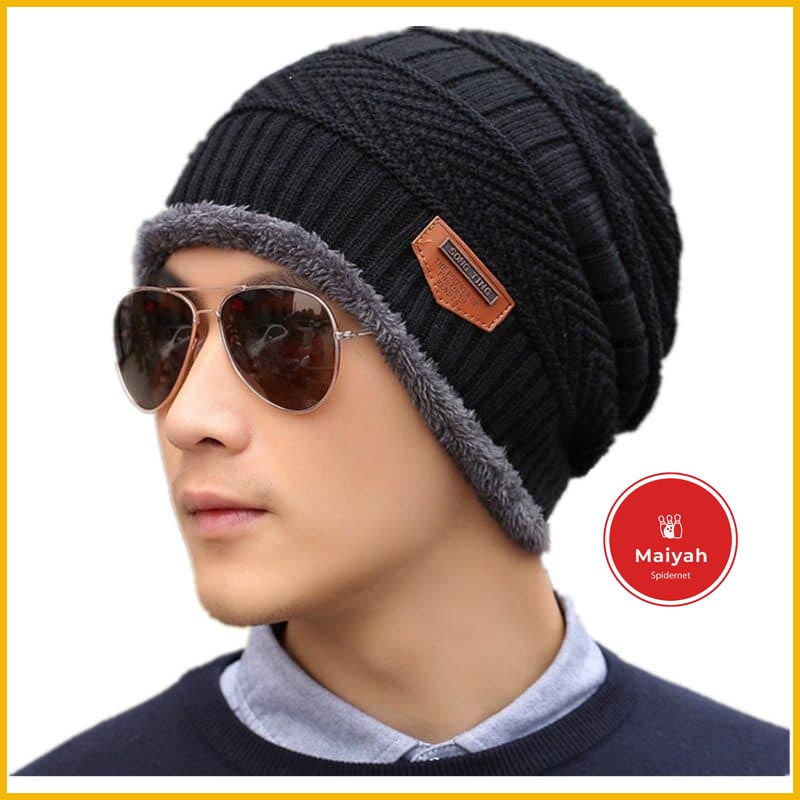 Topi kupluk Banie Hat Dingin Pria Wanita Hangat Beanie Lembut penutup kepala naik gunung SONG TING P
