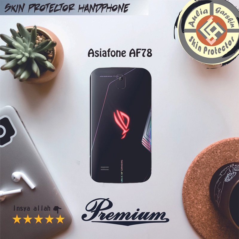 Dapat 2pcs Garskin HP Asiafone AF78 Motif  ee - Free Custom Motif Via Chat