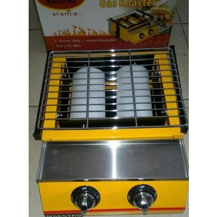 Alat Panggang Pemanggang Sosis Kompor Gas Roaster 2 Tungku Maestro Yuveniamart