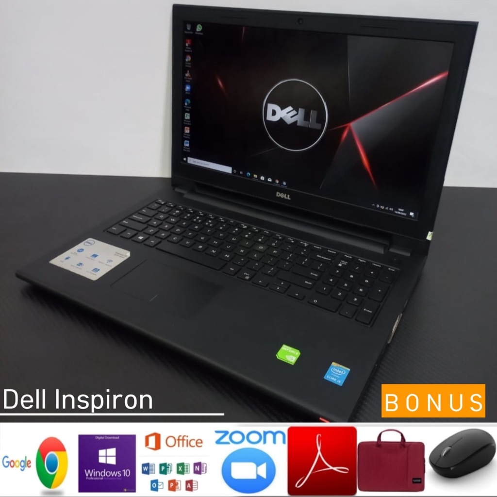 Laptop Dell Inspiron 15 Core i5 Ram 8GB SSD 256GB Nvidia GeForce 820M - Win 10