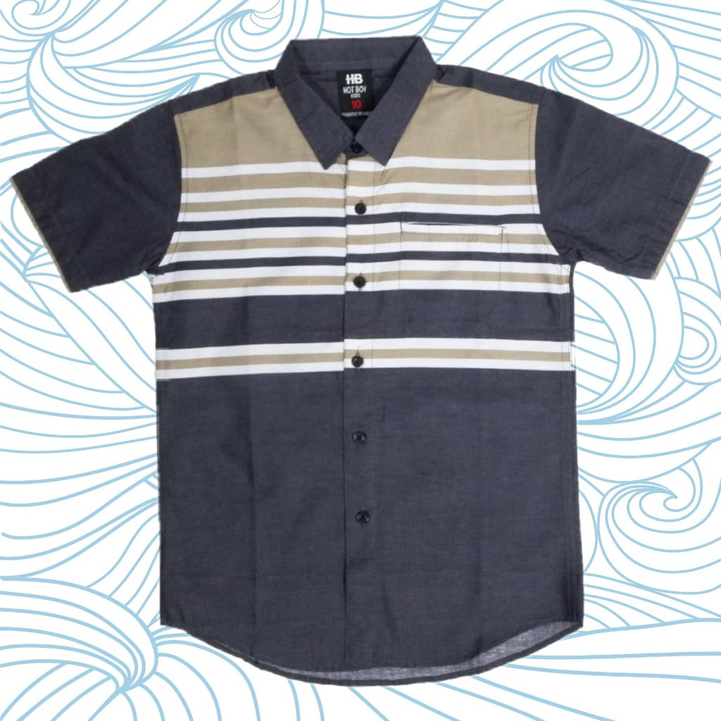 

Dancus - Kemeja Anak Casual Motif Printing Tangan Pendek Size 4 - 14 (RK079.2)