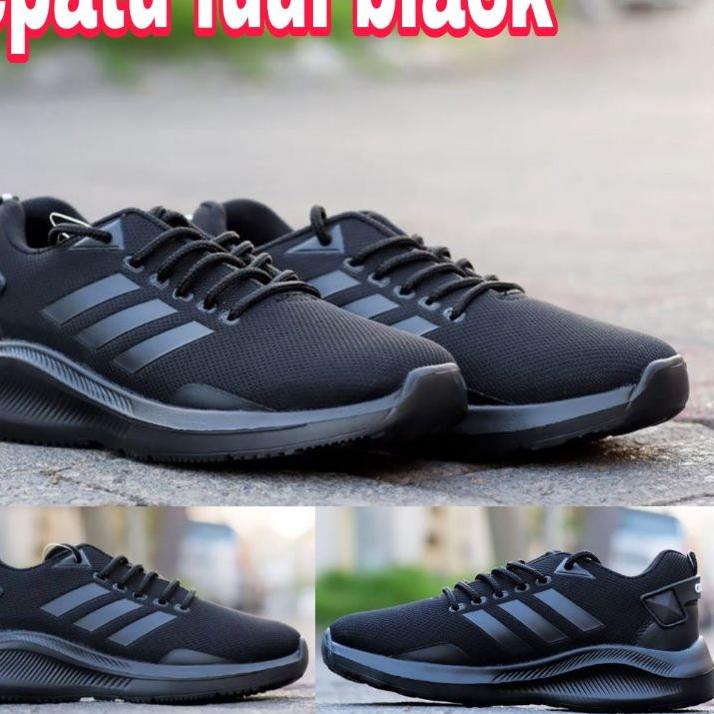฿ Sepatu Pria Full Black /Sepatu Sport /Sepatu Sekolah/Sepatu olahraga ♖