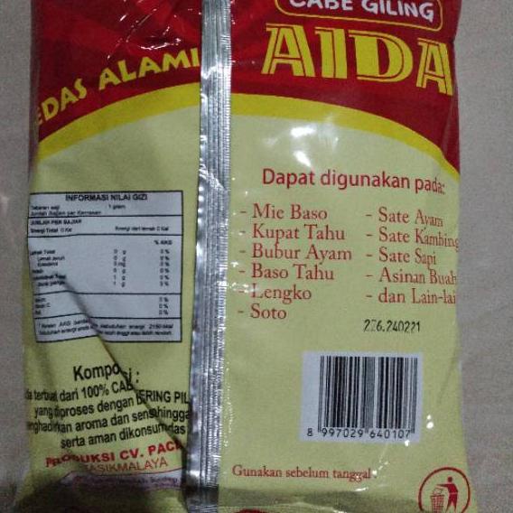 

Berkualitas! Cabe giling Aida ,