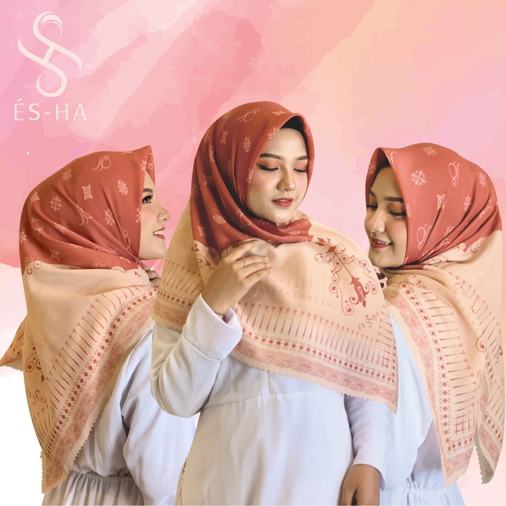 HIJAB SEGIEMPATMOTIF ORIGINAL by ES_HA / VOAL PREMIUM / MOTIF FRONTERA
