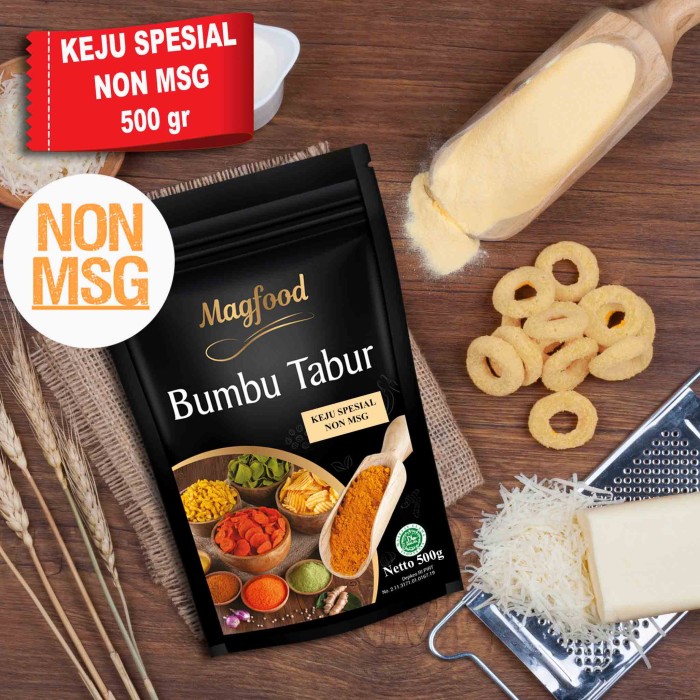 

Ready- Magfood Bumbu Tabur Keju Spesial Non Msg 500Gram