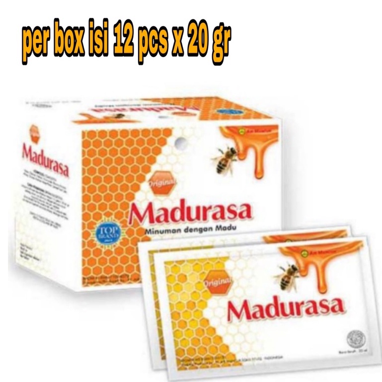 

madurasa original minuman madu per box ( 12 sachet x 20 gr )