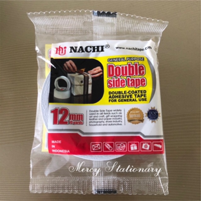 

Double Tape 1/2” (12 mm x 10 Y) - Isolasi Bolak Balik Nachi