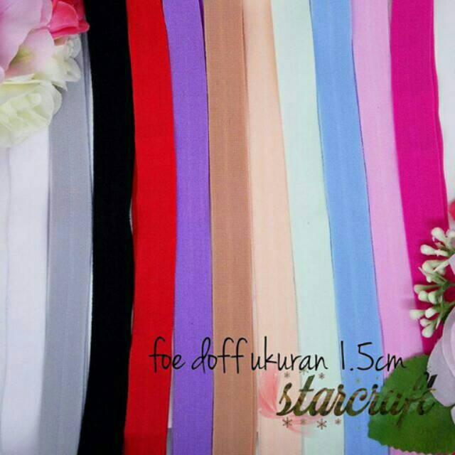 foe elastis doff karet elastis karet bandana foe murah bahan craft