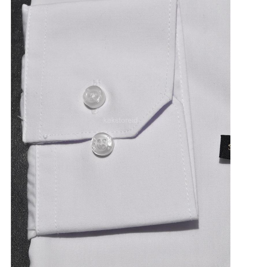 ☇ COLE Kemeja Pria Formal Lengan Panjang Putih Polos Slimfit COS 38 ORIGINAL ۝
