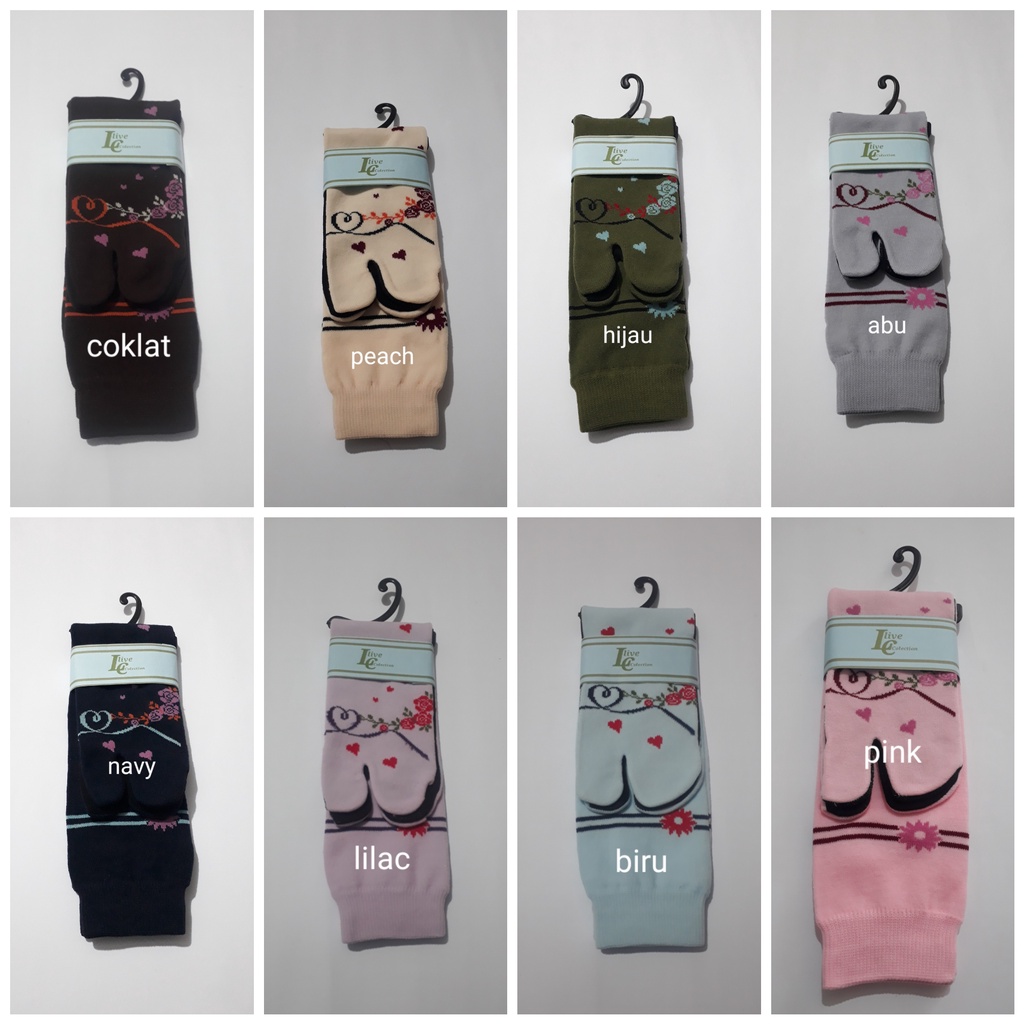 kaos kaki jempolwanita muslimah motif bungalove