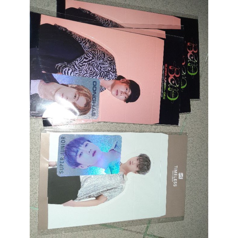 SUPER JUNIOR STANDEE HOLO KYUHYUN DONGHAE EUNHYUK YESUNG HEECHUL