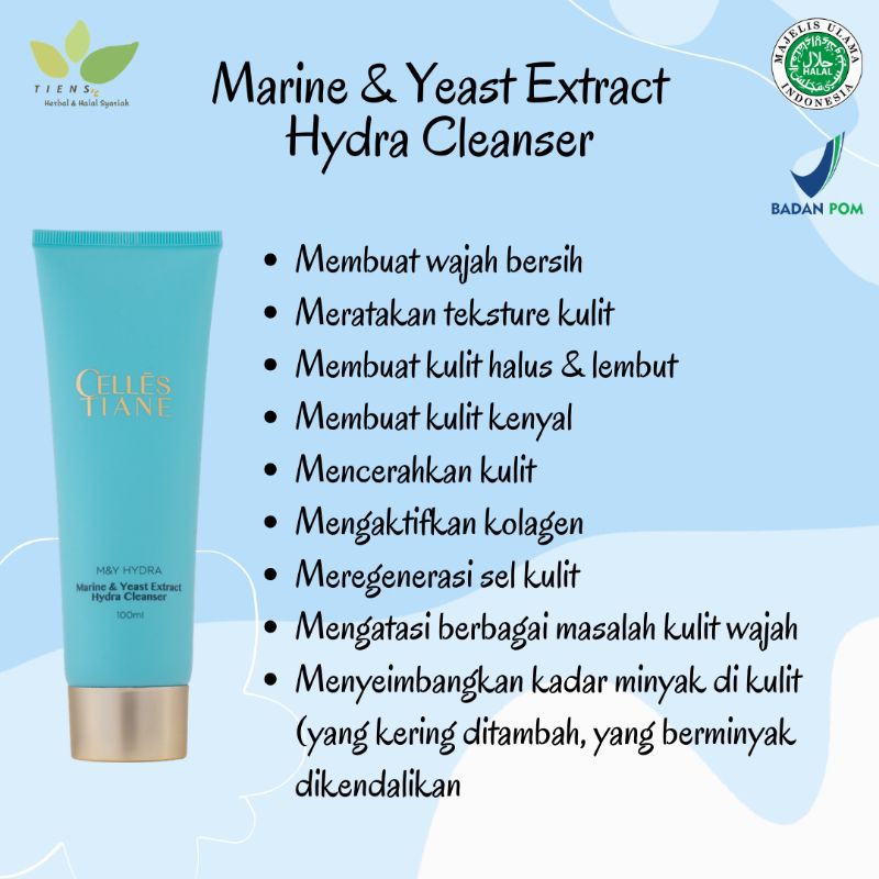 Celles Tiane M&Y Extract Hydra Cleanser | Skincare Celles Tiane Tiens | Shopee Indonesia