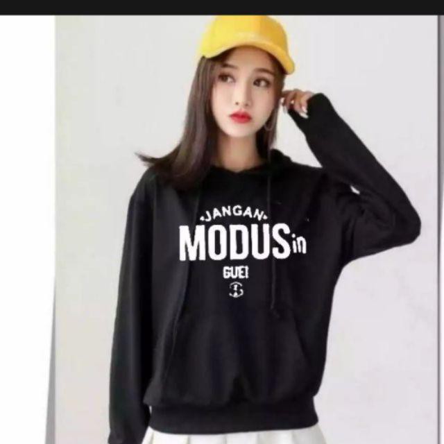 Sweater hoodie wanita JANGAN MODUSIN AKU / TERBARU/ BAHAN BABYTERRY-1