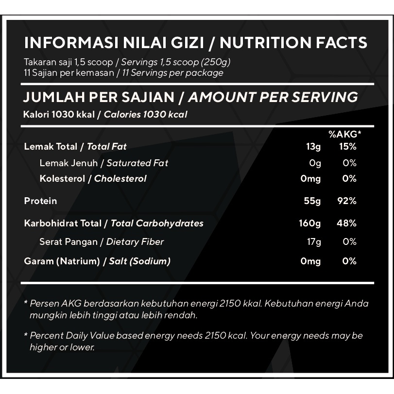 Muscle First Pro Gainer 6 lbs 2.721 gram - MuscleFirst M1 Susu Protein Gym Bulking Penambah Berat Badan