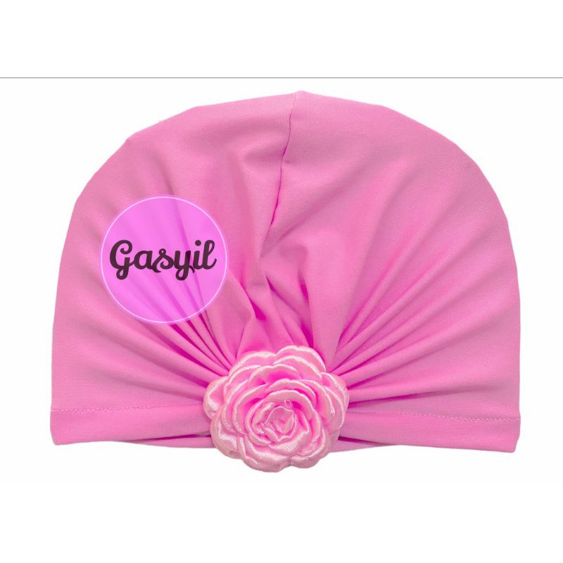 Turban Bayi Bunga Rose / ciput baby newborn