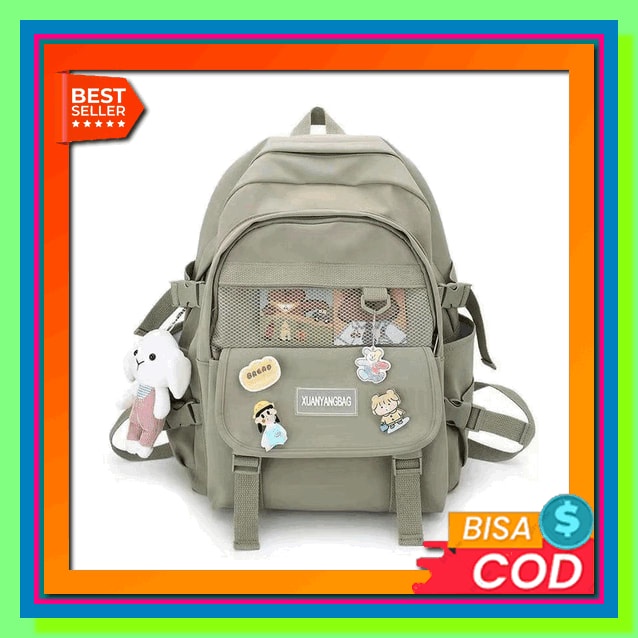 Tas Gendong Wanita Ransel Punggung Gandong Selempang Backpack Sekolah Kuliah Kerja Jalan Cewek Dewas