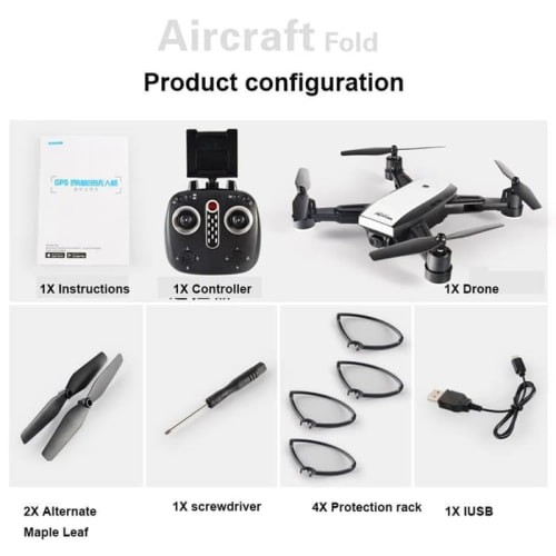 Drone Elves Quadcopter Dual GPS WiFi 720P Camera Remote LH-X28GWF