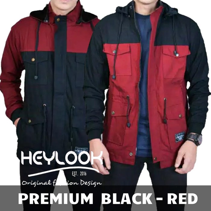 Hot promo JAKET BOMBER PATCH ORIGINAL PARKA CANVAS PRIA MACBETH VANS HARRINGTON