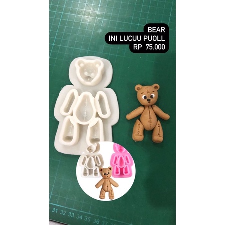 

NEW// CETAKAN SILIKON KUE MOULD BEAR / ALAT DEKORASI BENTUK BERUANG CUTE UNIK / PERLENGKAPAN DEKOR KUE