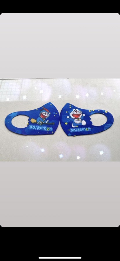 Grosiran Masker Scuba karakter anak Import Korea Motif Printing Asli