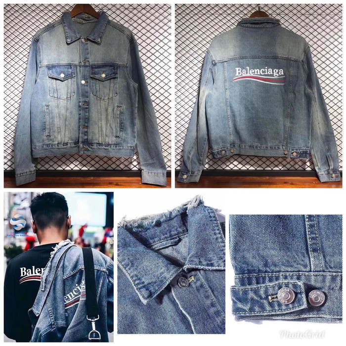 jaket jeans balenciaga original