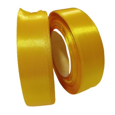 

Pita Satin Kuning Ukuran 3/4 inch /2cm Per Roll