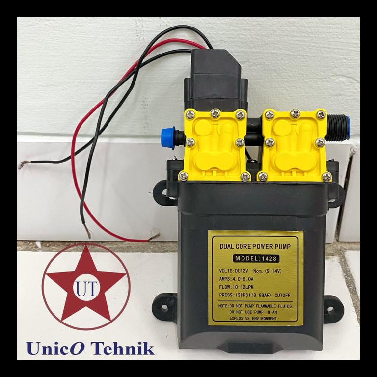 Update Pump Dc Dual Core Dua Dinamo 12V 8A Serbaguna / Pompa Dc Dual Engine