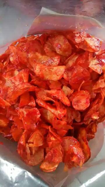 

2Xbtygneal Sakha Snack ) 1Kg Keripik Singkong Doyan Balado Pedas Basah