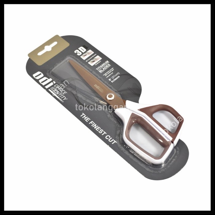 

Odi 21 Cm Gunting 3d Curved Blade Titanium - Putih/Cokelat MA17