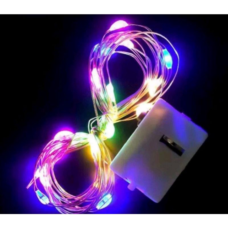 Lampu Tumblr Kawat Mini 1 Meter Lampu Hias Dekorasi Gift Box Bucket Balon Fairy Light Led Murah Import